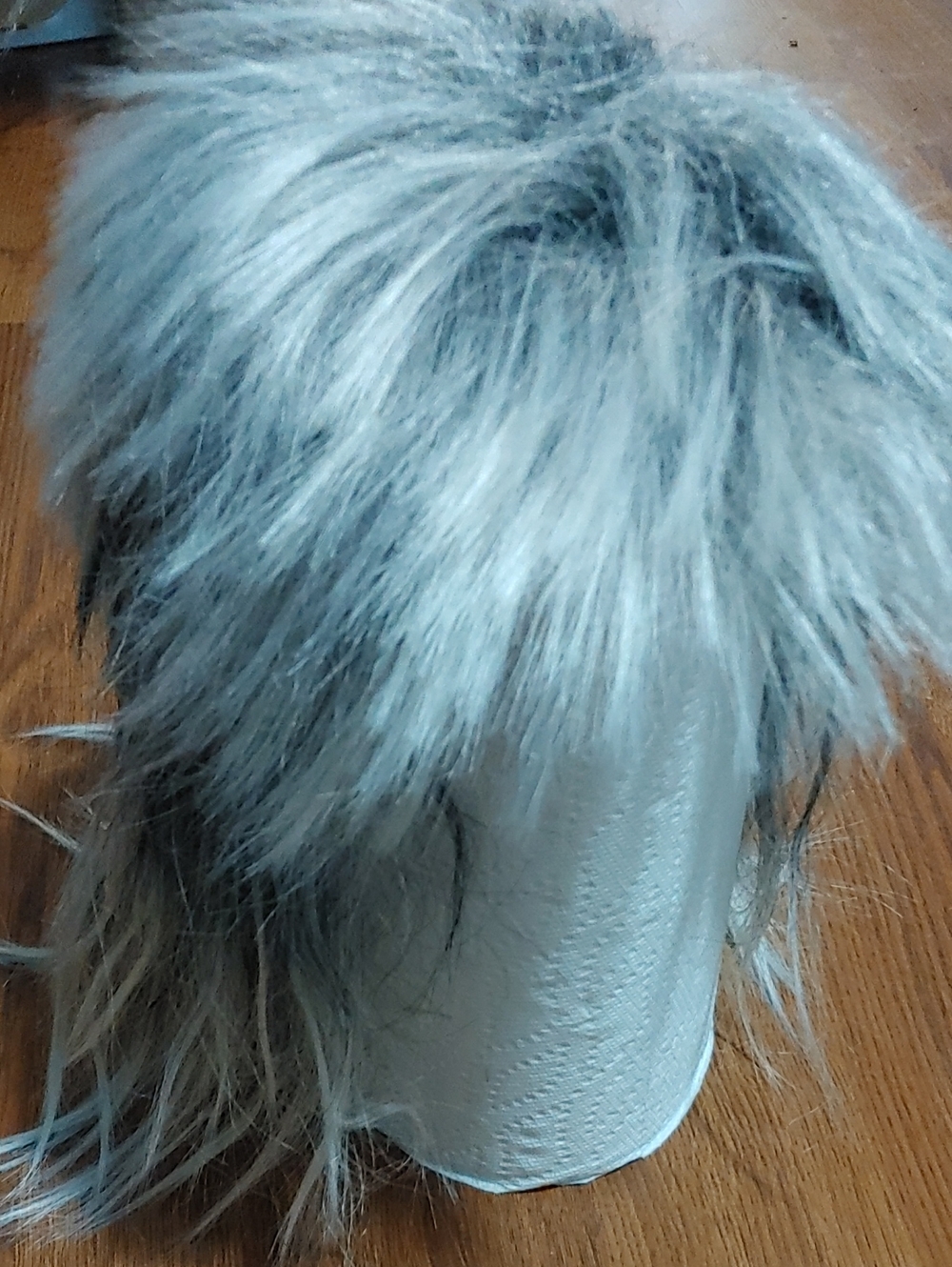 Toyakalon Gray Synthetic Women's Wig - Natural Shag Style